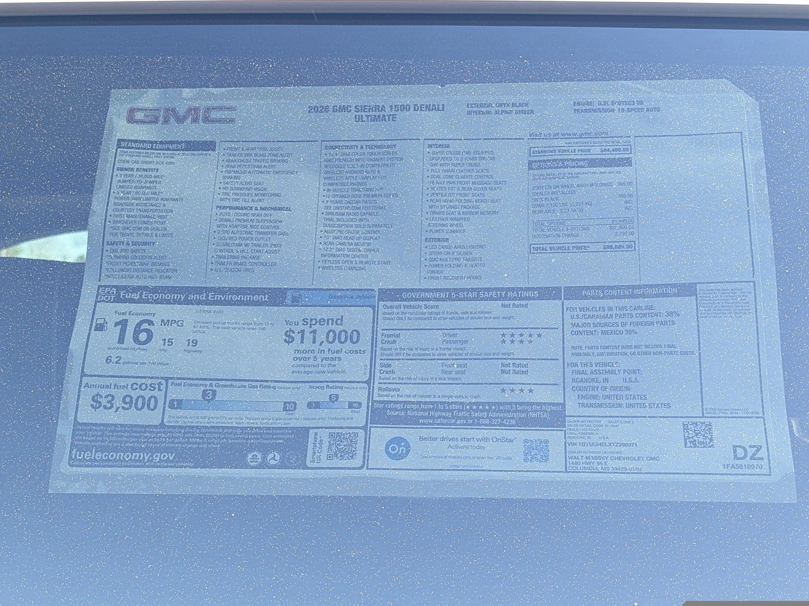 New 2026 Onyx Black GMC Denali Ultimate image 35