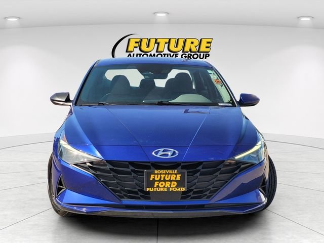 Certified Used 2021 Blue Hyundai SEL image 2