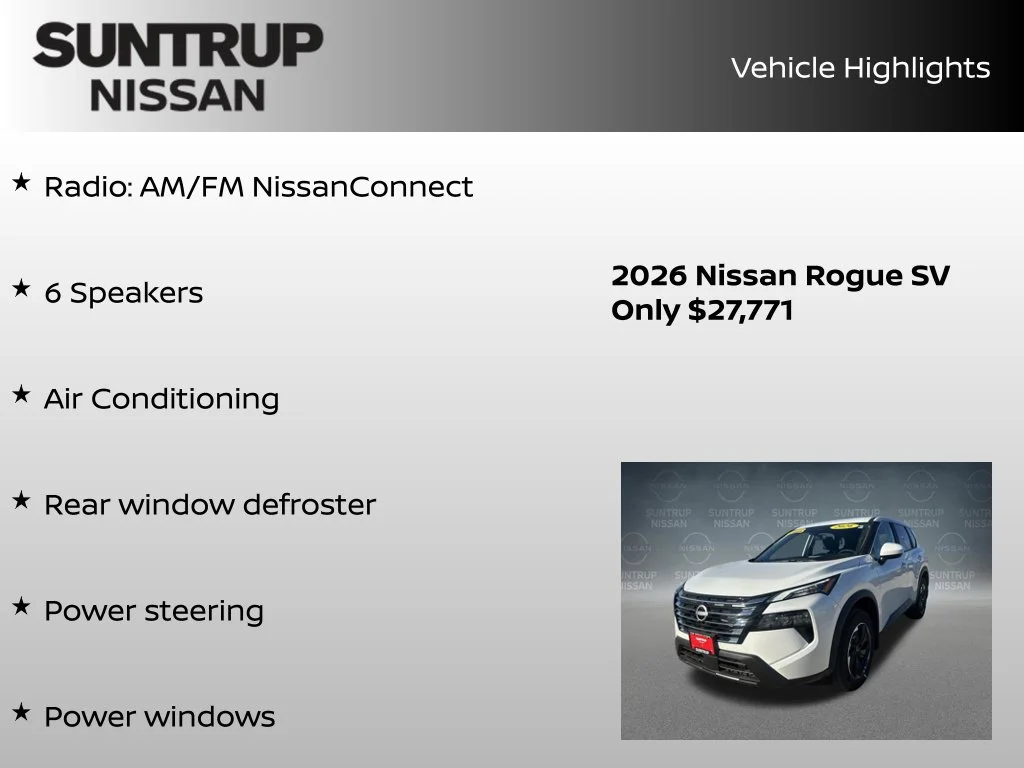 Certified Used 2026 White Nissan SV image 8