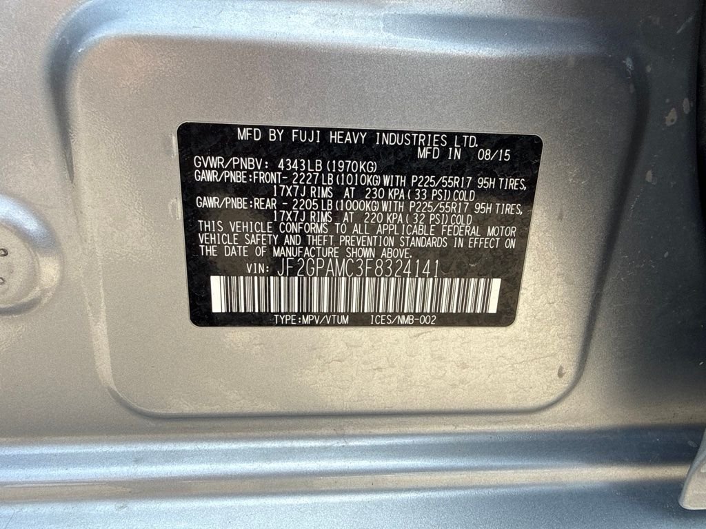 Used 2015 Silver Subaru 2.0i Limited image 19