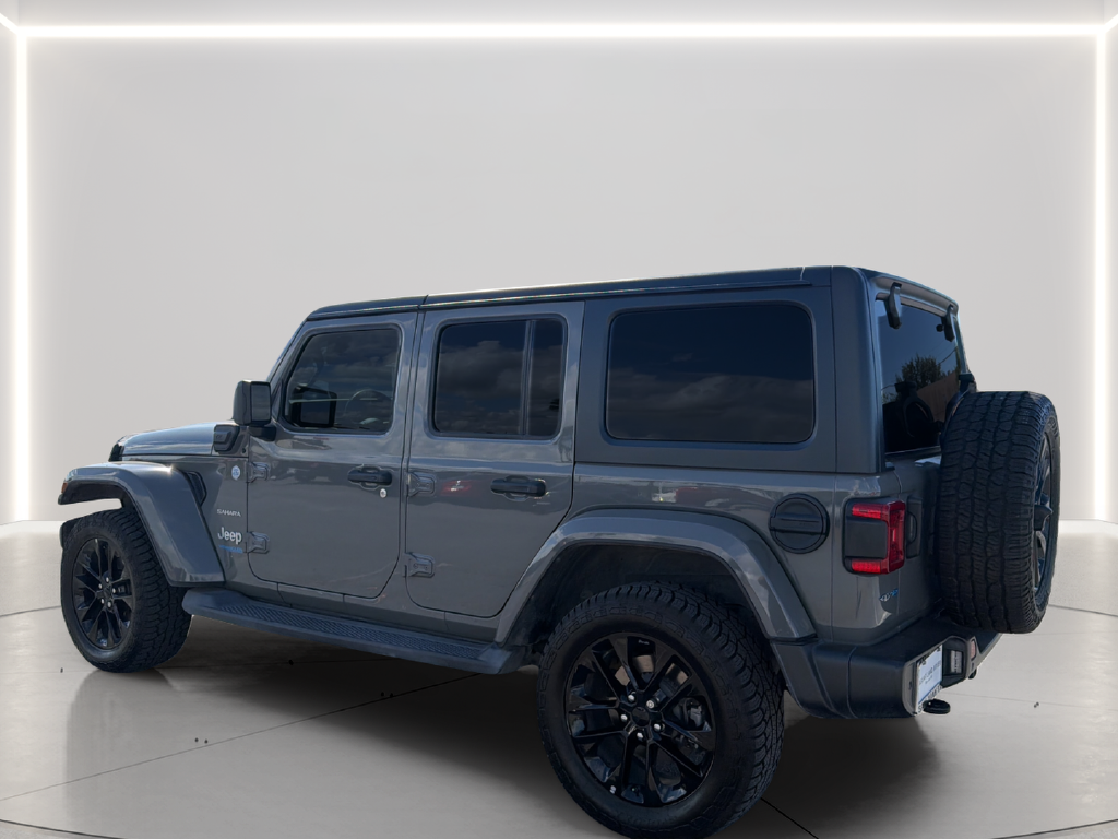 Used 2021 Gray Clearcoat Jeep Unlimited Sahara 4xe image 4