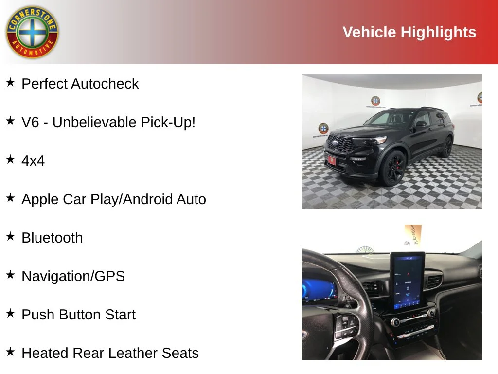 Certified 2022 Ford Explorer ST with VIN 1FM5K8GC0NGA93515 for sale in Elk River, Minnesota