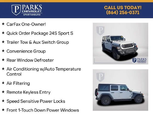 Used 2024 White Jeep Sport S image 4