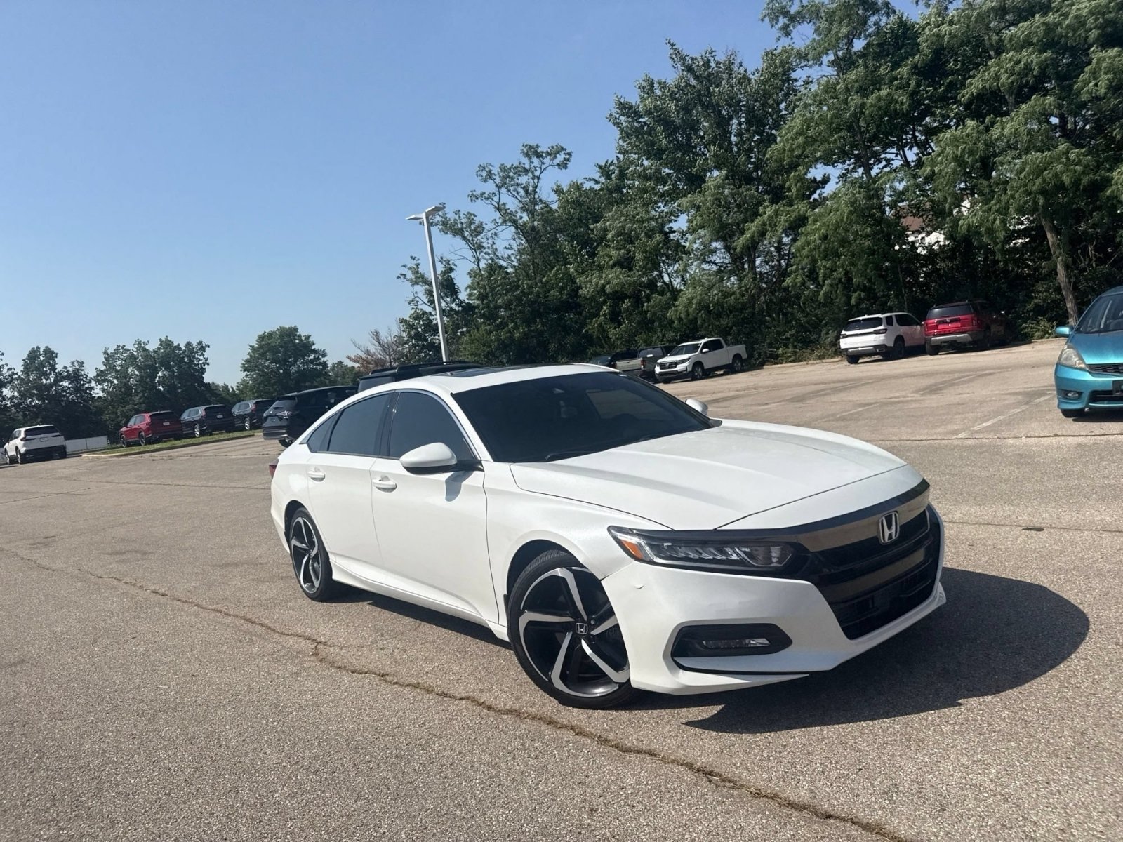 Used 2019 Platinum White Pearl Honda Sport 2.0T image 18