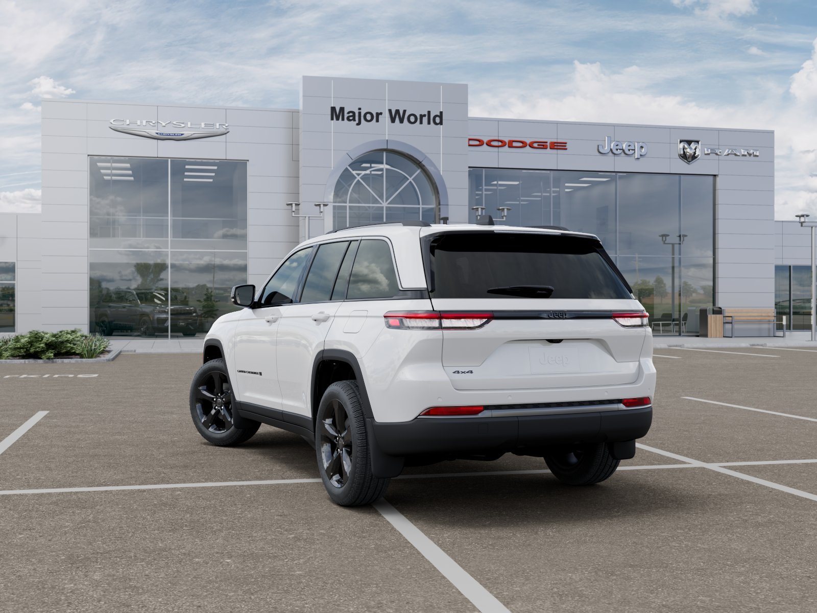 New 2027 Bright White Clear-Coat Paint Jeep Limited image 3