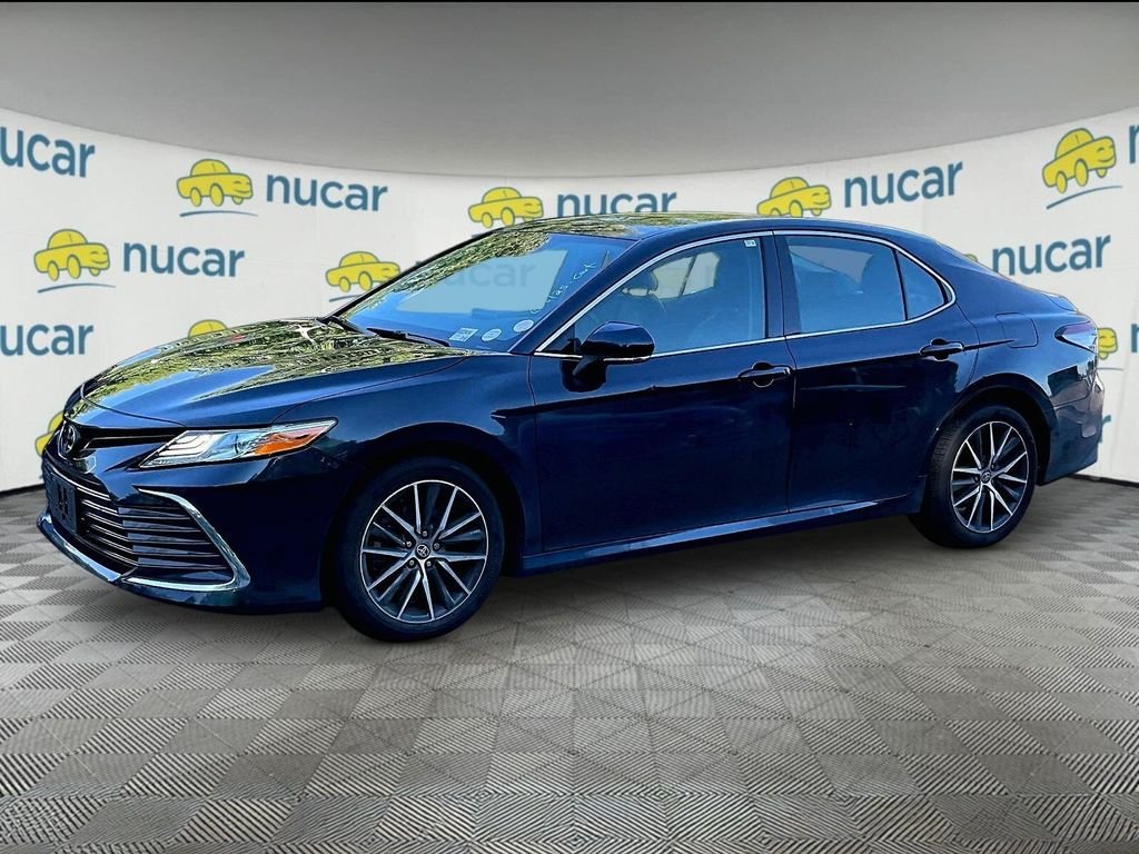 Used 2021 Blue Toyota XLE image 3