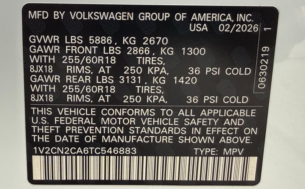 New 2026 White Volkswagen 2.0T Peak Edition image 42