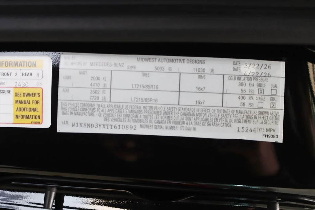 Used 2026 Black Mercedes-Benz Cargo 170 WB image 46