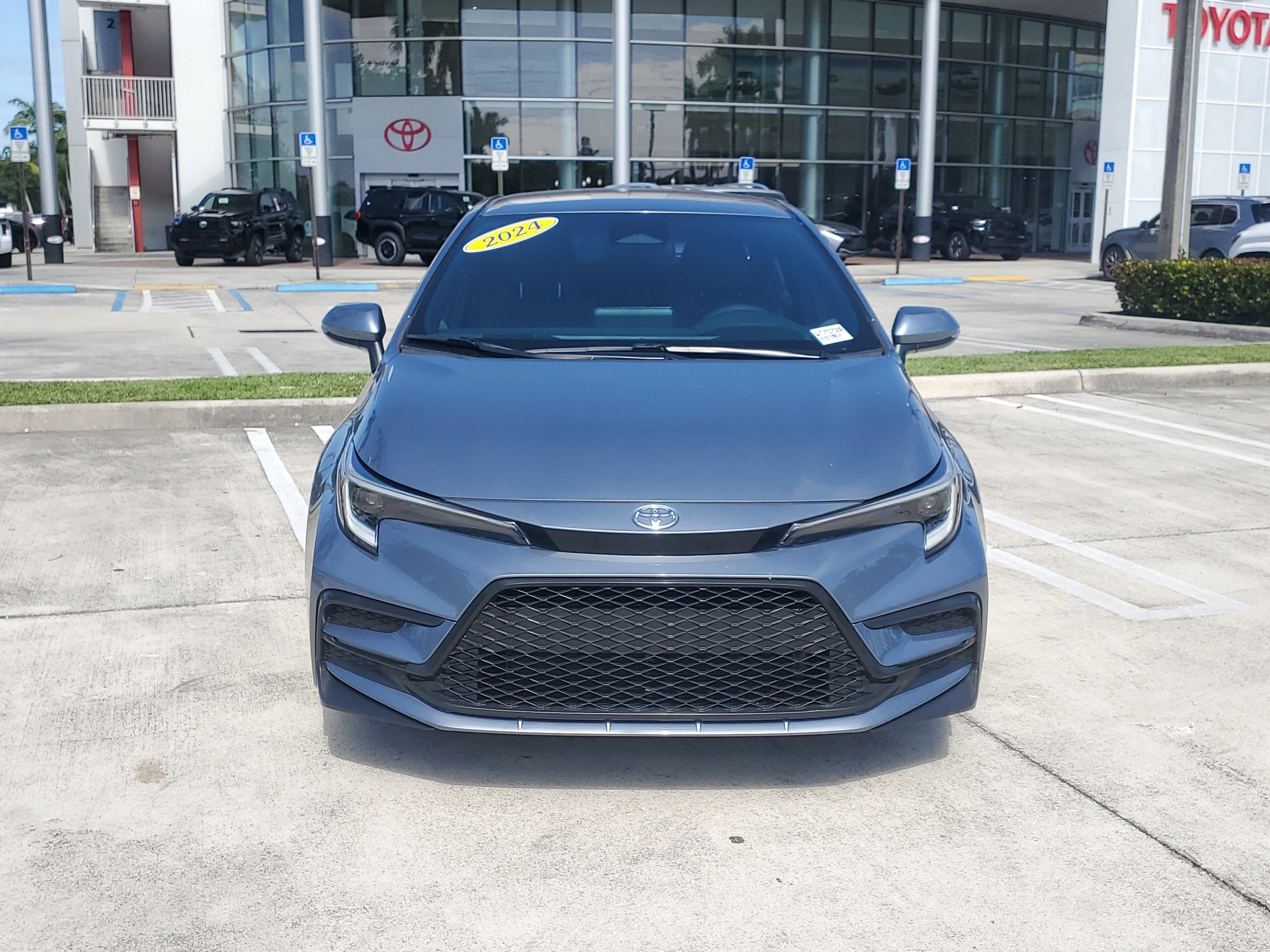 Used 2024 Celestite/Midnight Black Metallic Toyota SE image 8