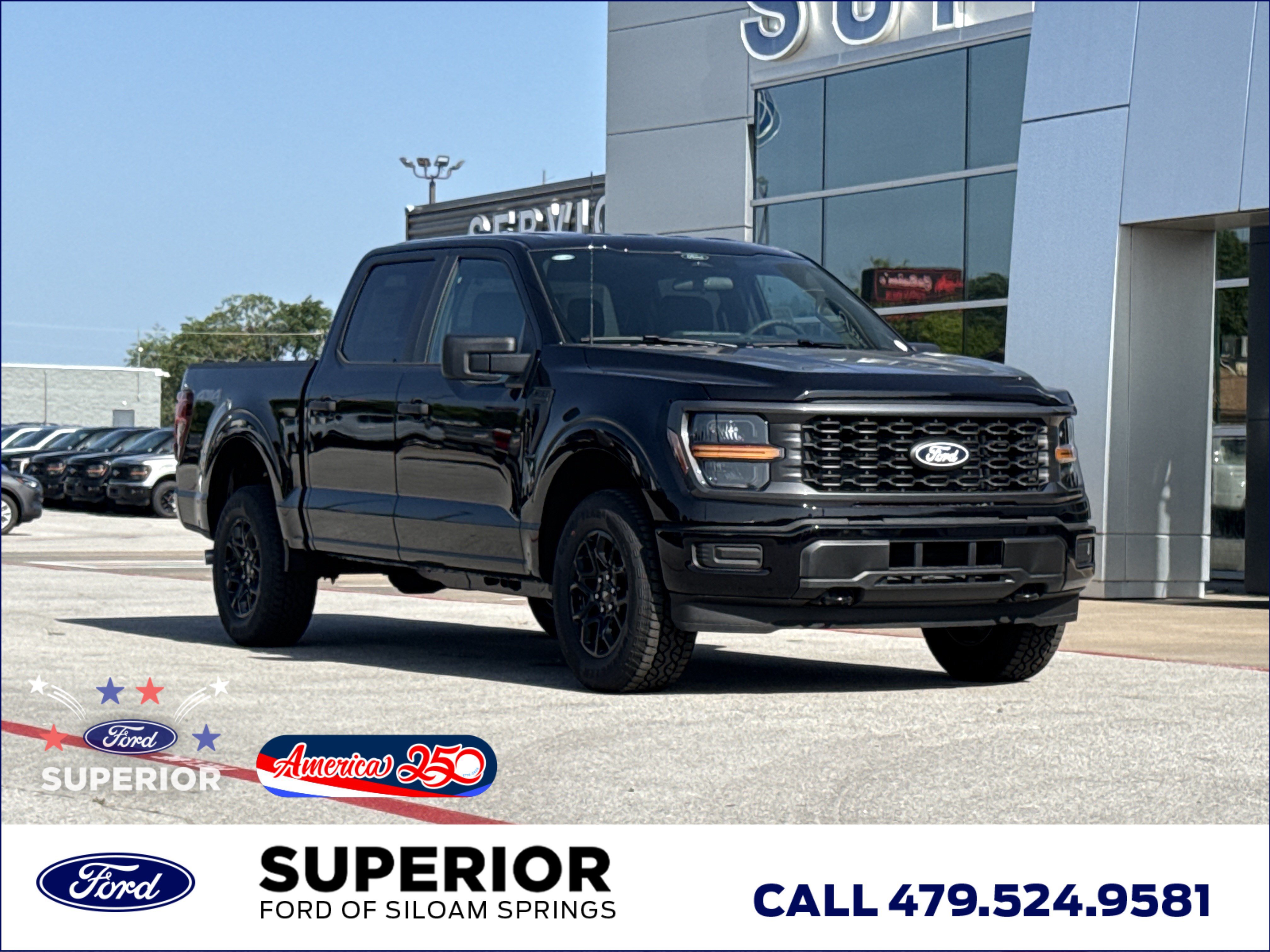 New 2026 Agate Black Metallic Ford STX 4WD image 1
