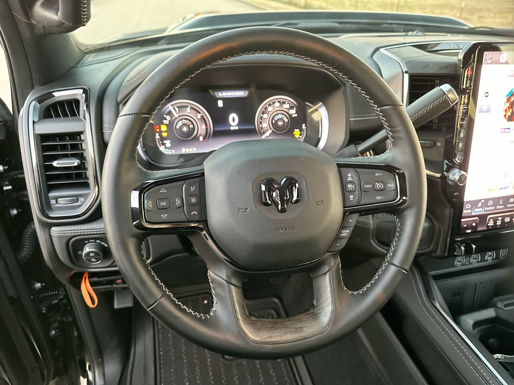 Used 2025 Diamond Black Crystal Pearlcoat Ram Limited image 14