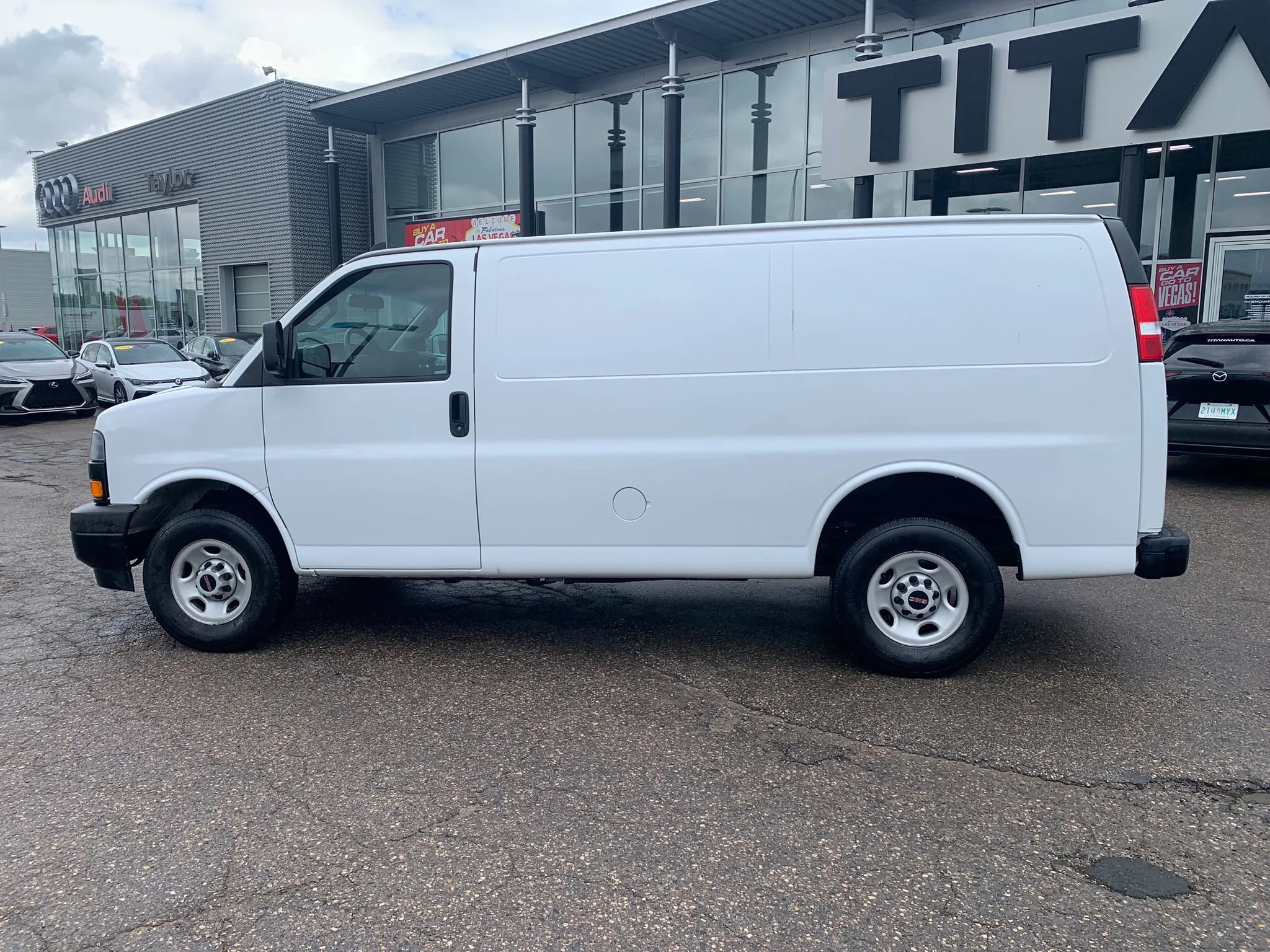 Certified Used 2023 Summit White GMC Cargo*135 | Summit White | Rubber Lined Flooring | Htd Mirrors | 239.4 cuft Capacity image 10