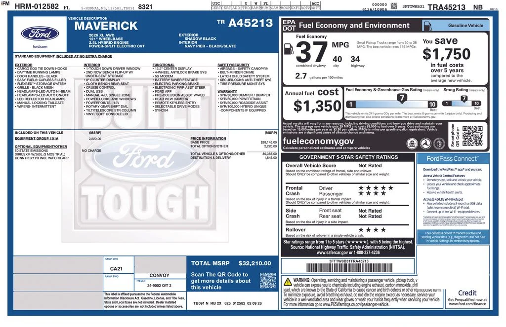 New 2026 Black Ford XL image 9