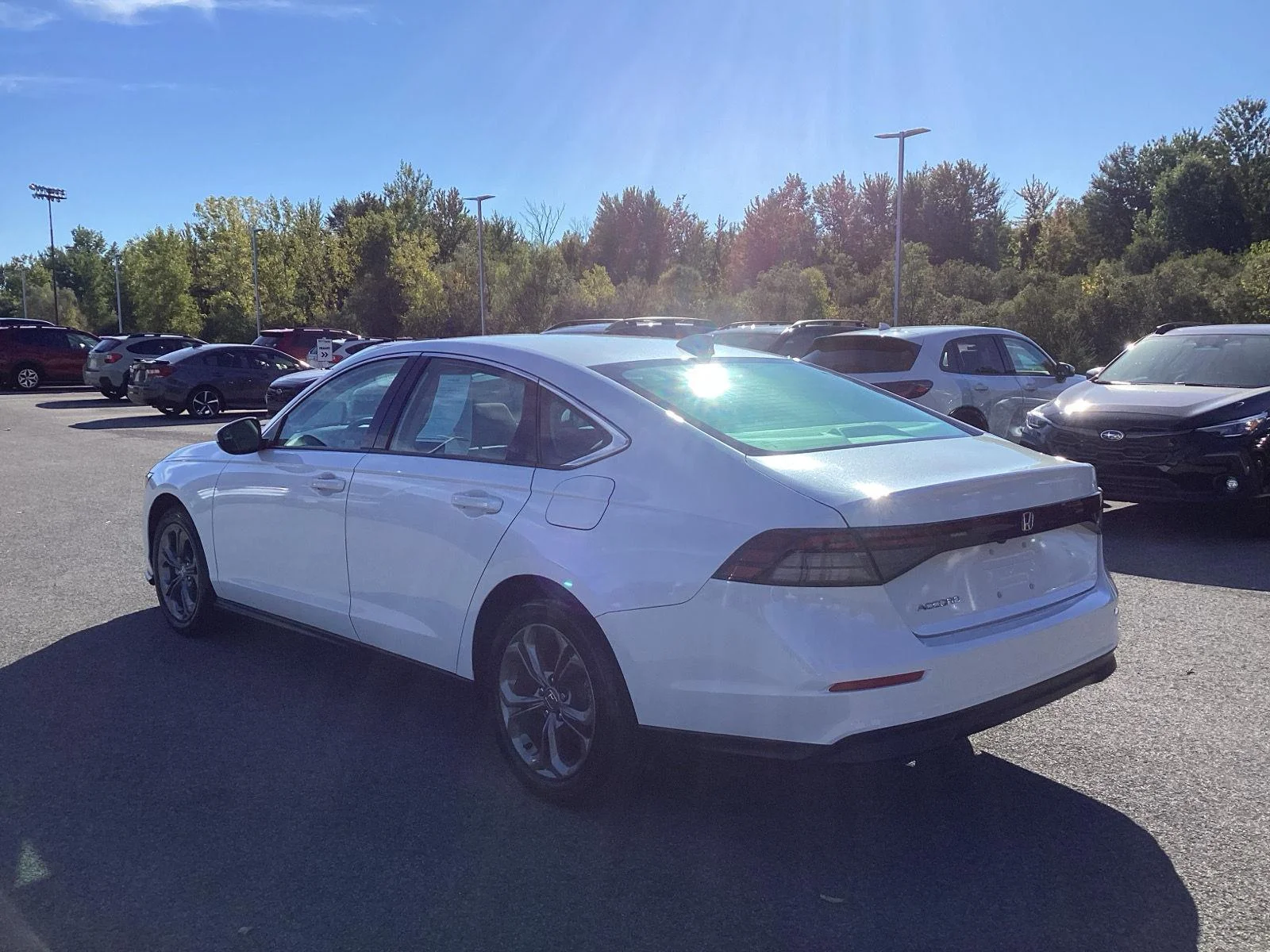 Used 2023 Platinum White Pearl Honda EX image 5