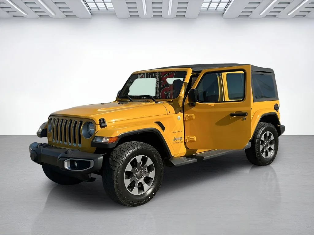 Used 2018 Yellow Jeep Unlimited Sahara image 8