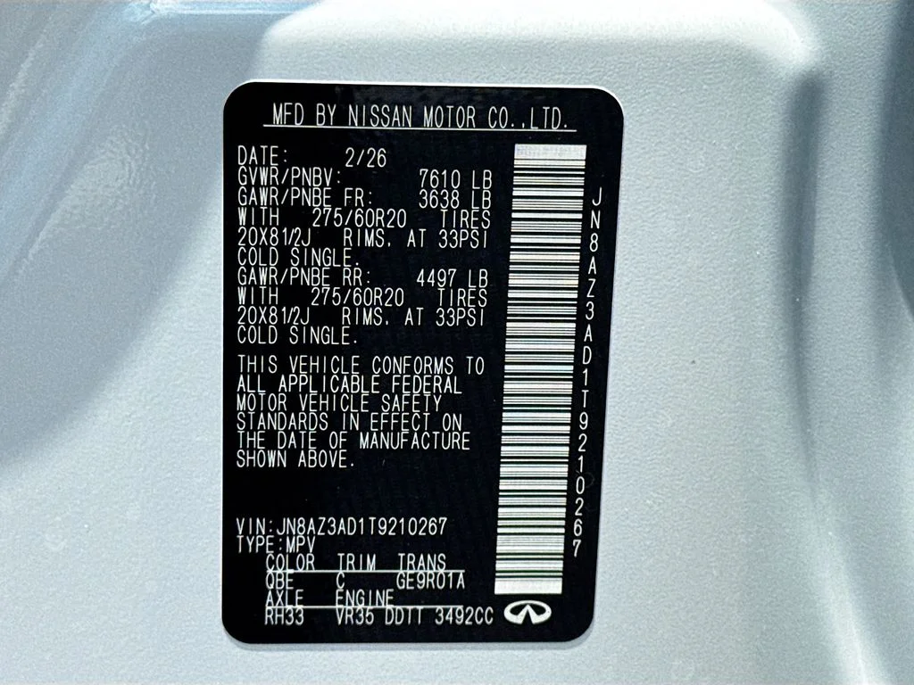 New 2026 RADIANT WHITE INFINITI Pure 2WD image 35