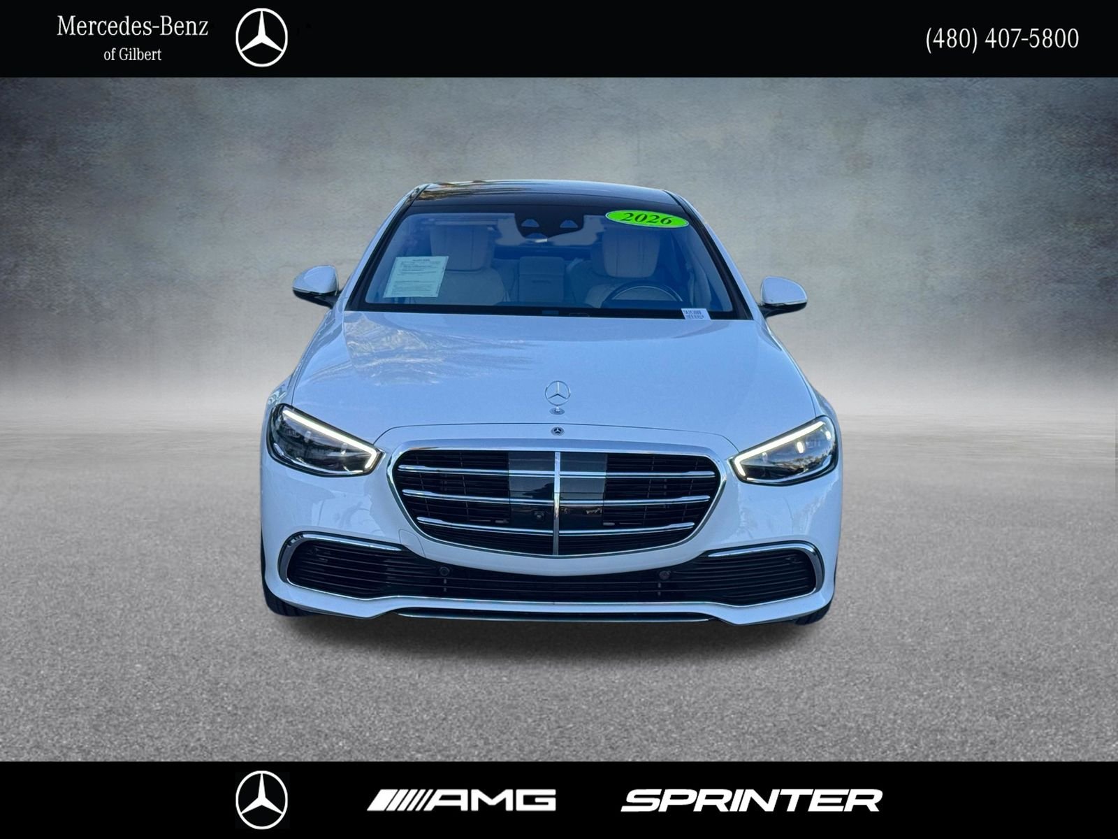 Certified Used 2026 White Mercedes-Benz S 580 image 2