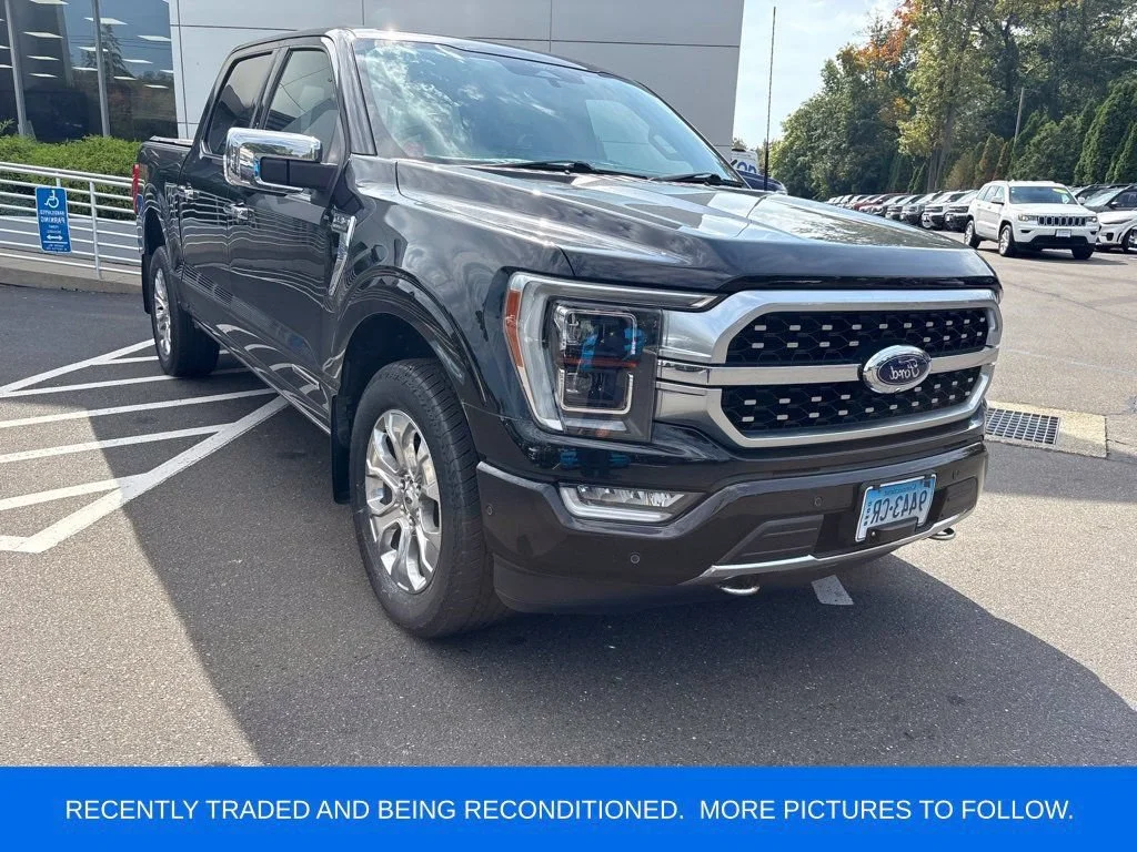 Used 2022 Black Metallic Ford Platinum image 1