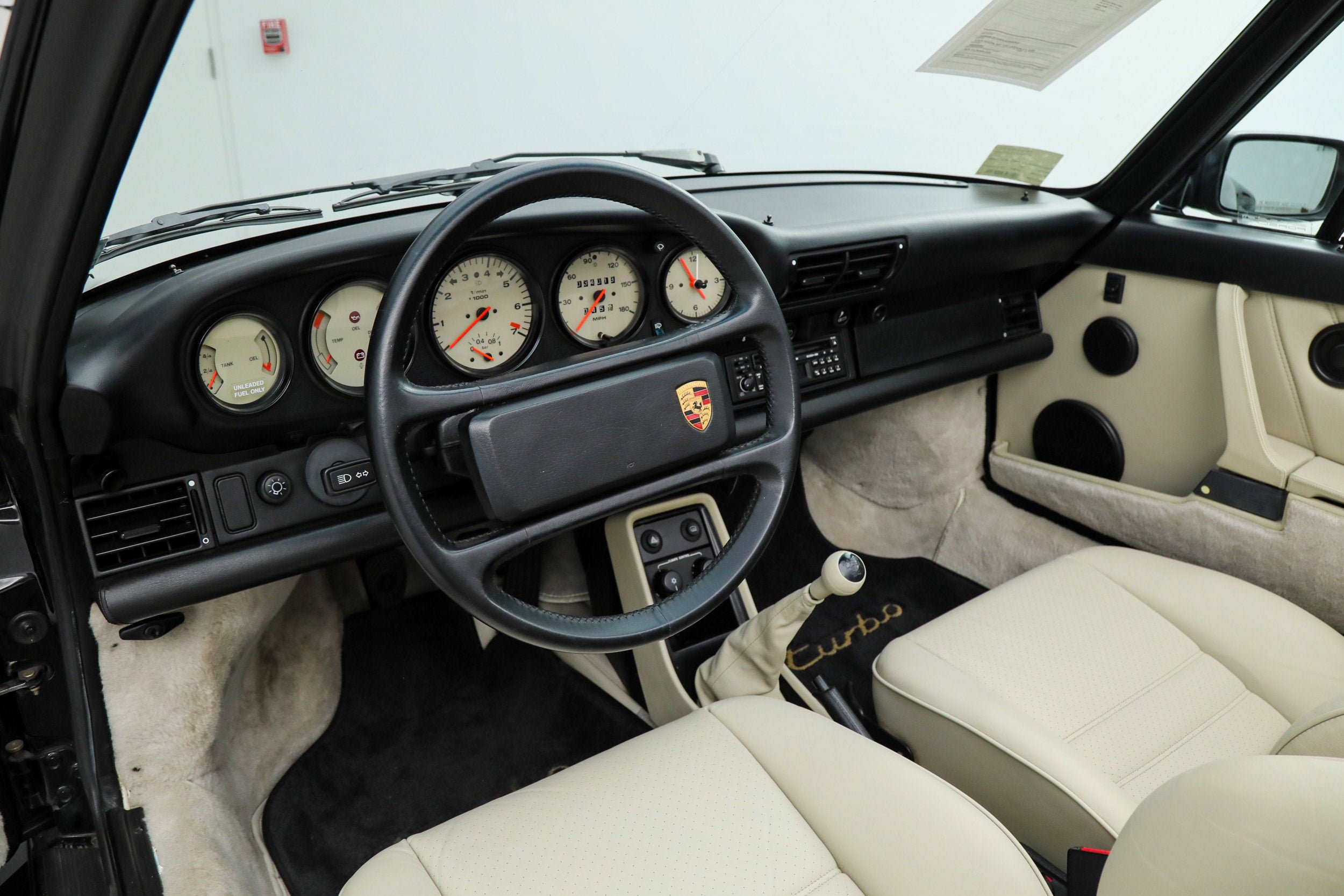 Used 1989 Black Porsche Turbo Cabriolet Slantnose image 44