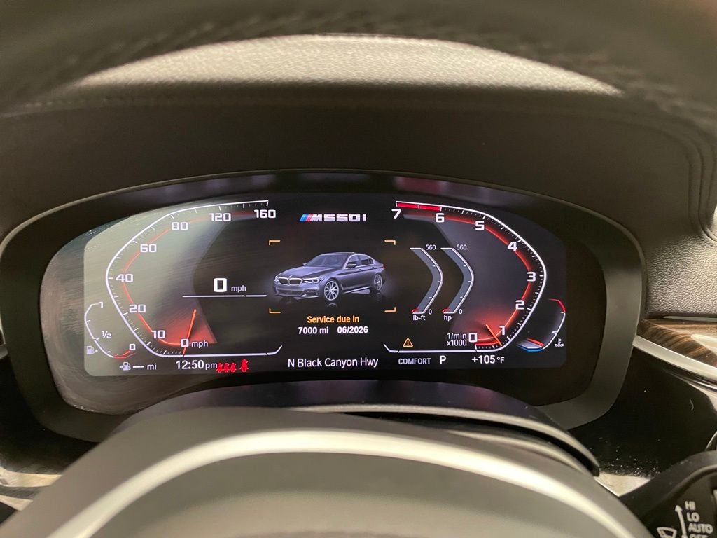 Used 2020 Gray BMW M550i xDrive image 14