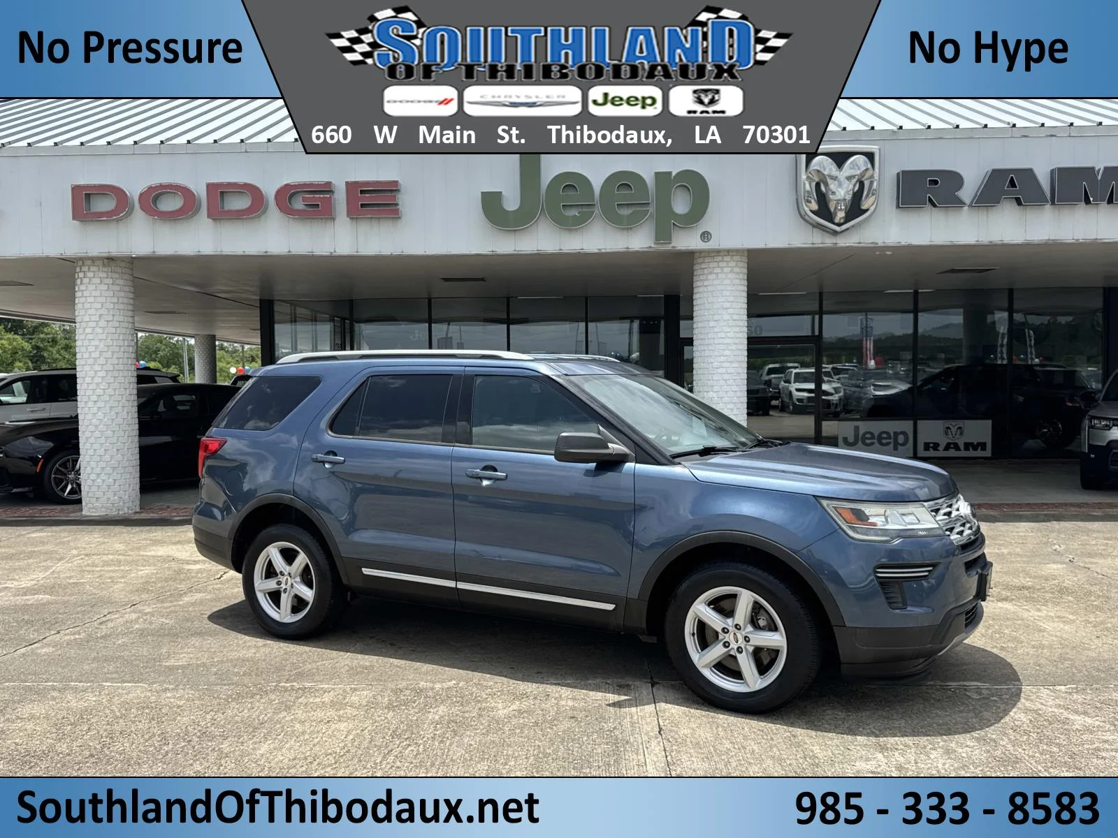 Used 2019 Blue Ford XLT image 1