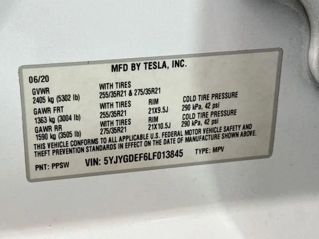 Used 2020 White Tesla Performance image 31