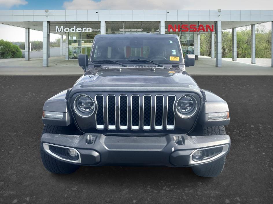 Used 2021 Granite Crystal Metallic Clearcoat Jeep Unlimited Sahara image 8