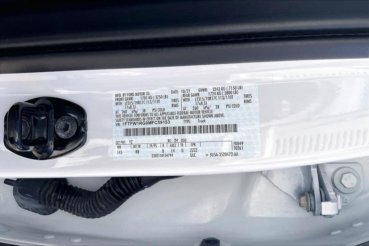 Used 2021 Oxford White Ford Raptor image 35
