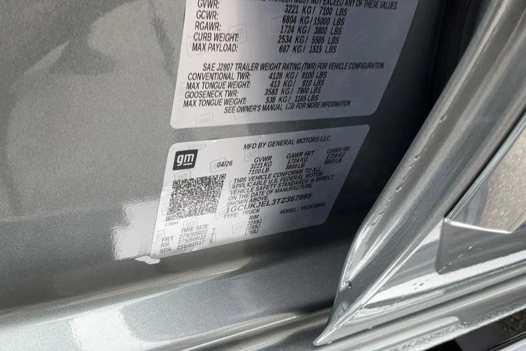 New 2026 Chevrolet Silverado 1500 High Country 4D Crew Cab