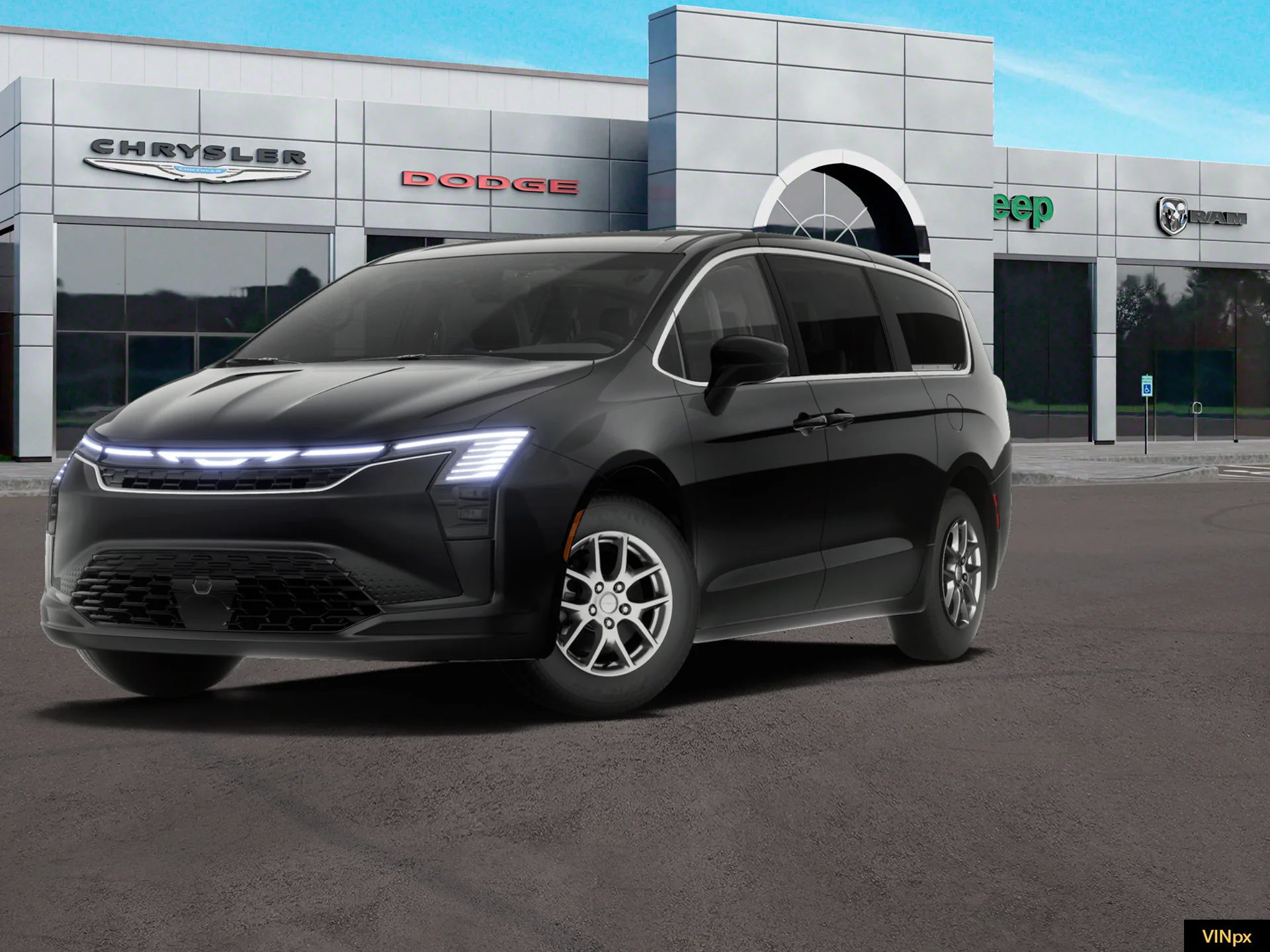 New 2027 Diamond Black Crystal Pearl-Coat Exterior Paint Chrysler Select image 1