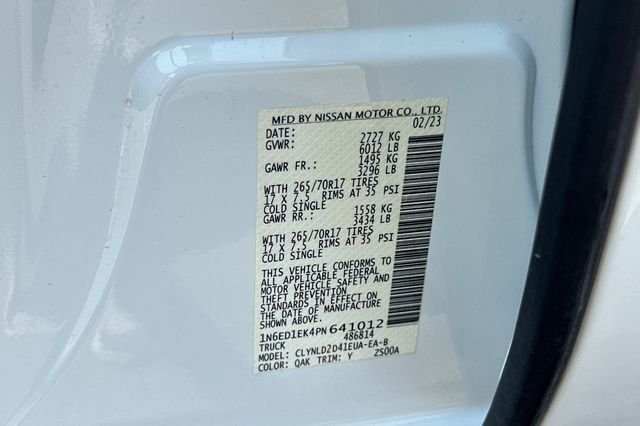 Used 2023 White Nissan PRO-4X image 26