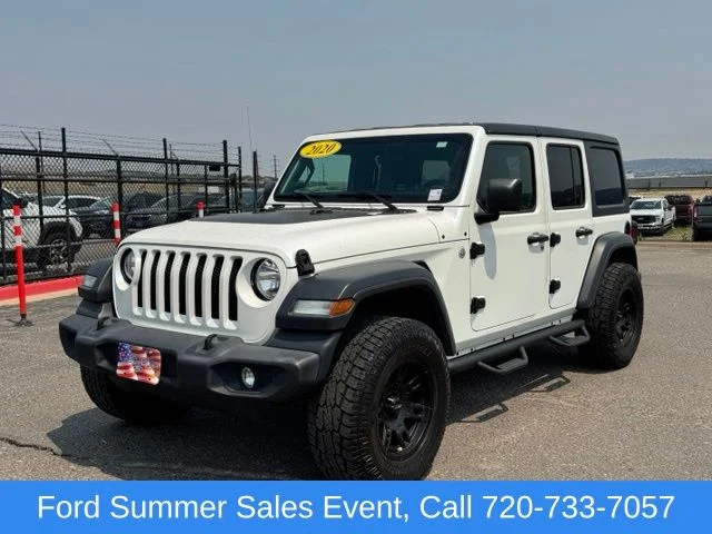 Used 2020 Silver Jeep Unlimited Sport S image 1