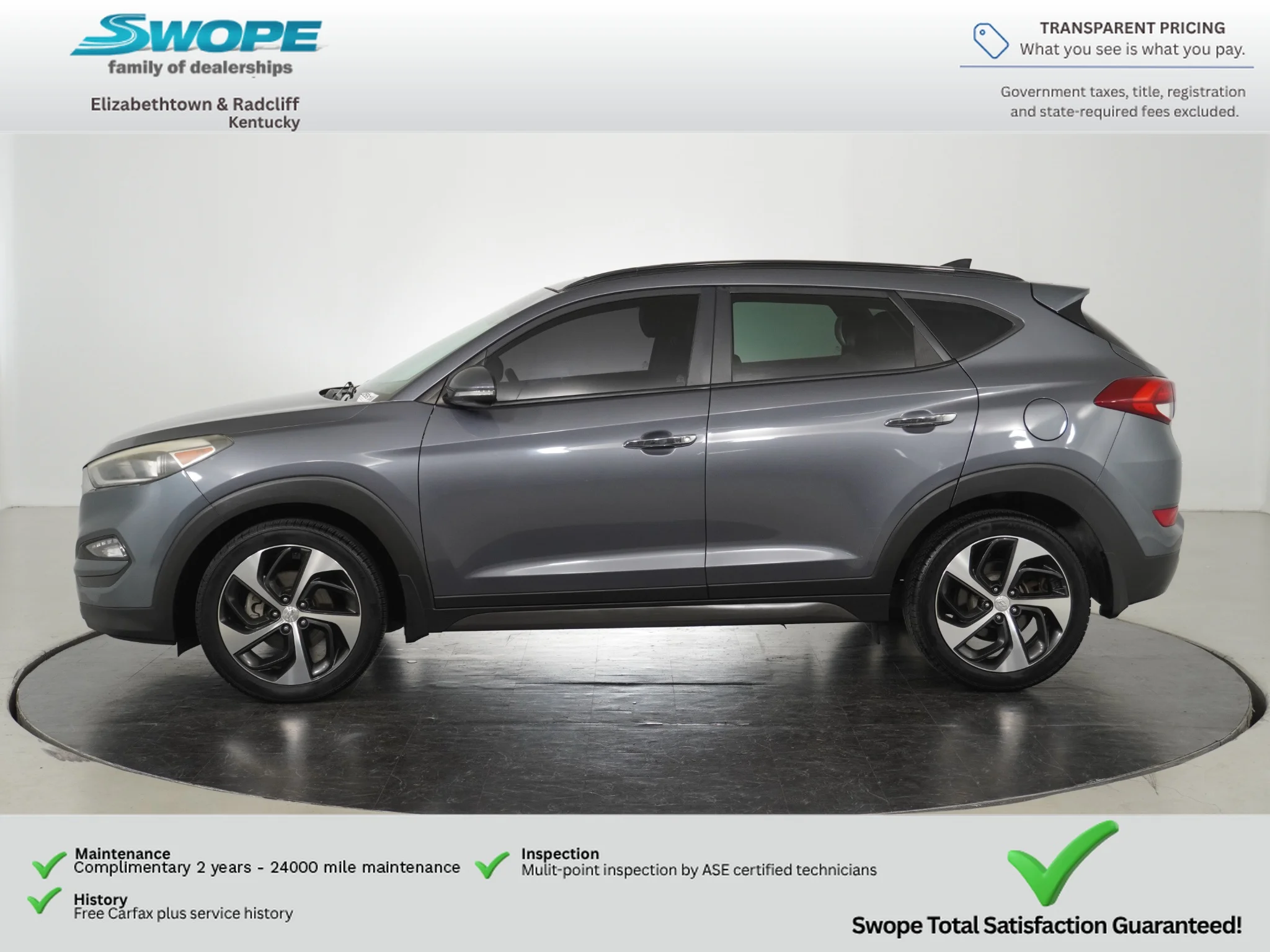 Used 2016 Coliseum Grey Hyundai Limited image 6