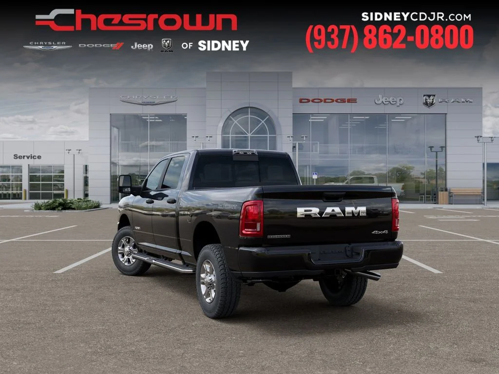 New 2026 Diamond Black Crystal Pearl-Coat Exterior Paint RAM Big Horn image 3