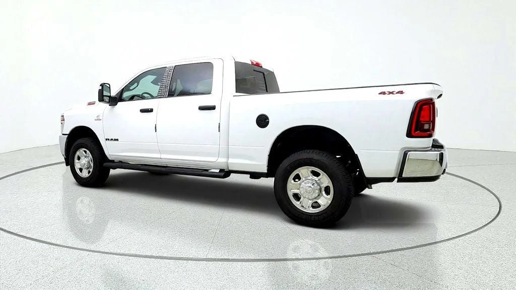 Used 2025 Bright White Clearcoat Ram Tradesman 4x4 Crew Cab 6
