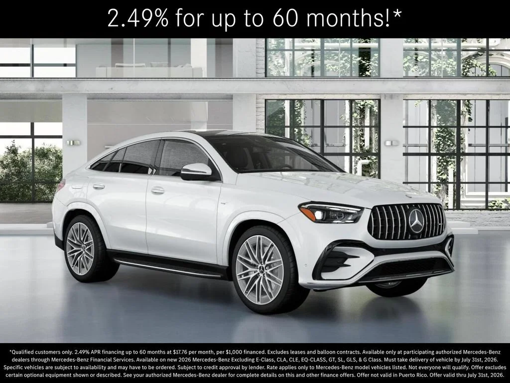 New 2026 MANUFAKTUR Moonlight White Metallic Mercedes-Benz AMG® GLE 53 4MATIC+ Coupe image 53