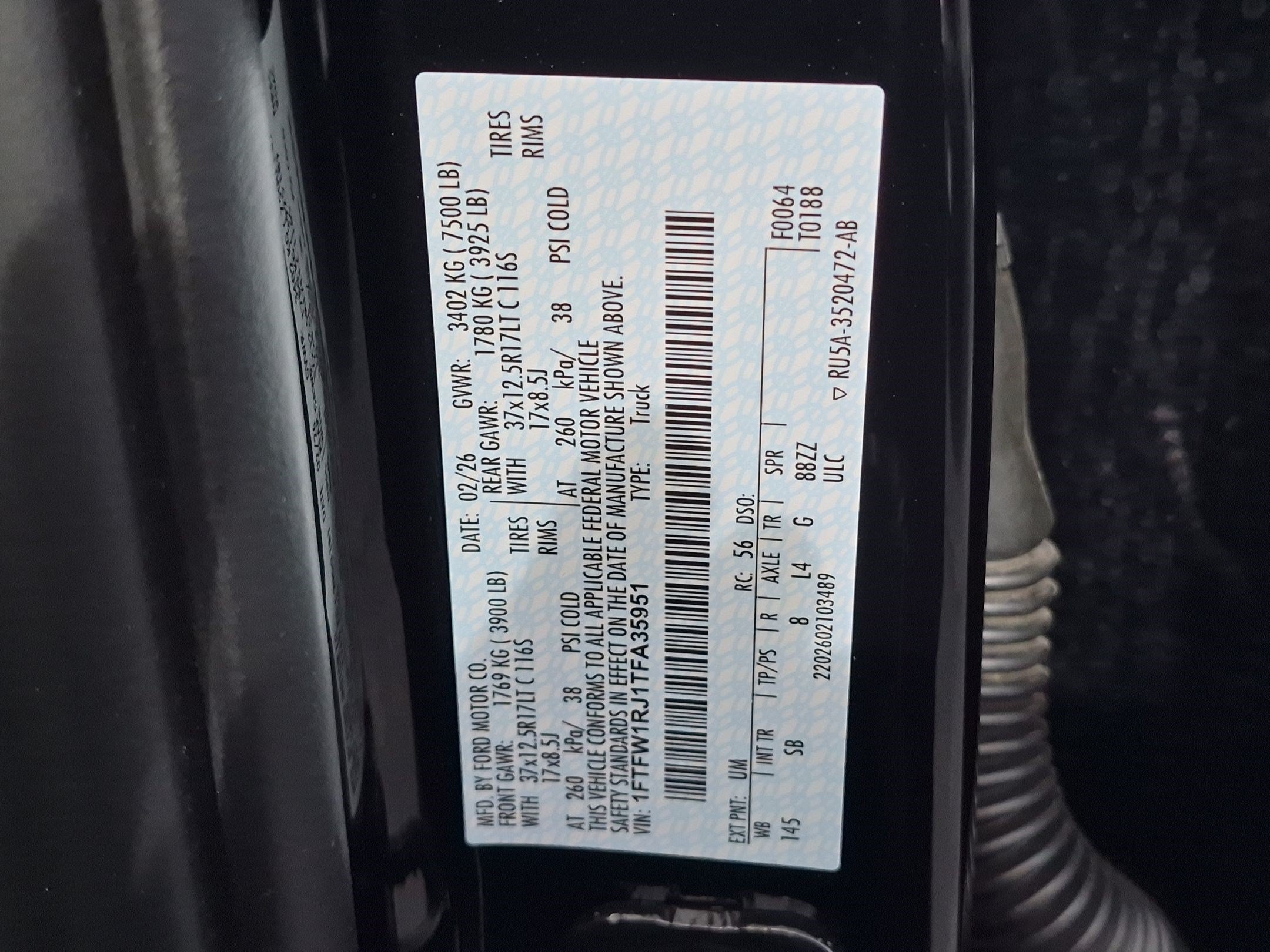Used 2026 Black Metallic Ford Raptor image 35