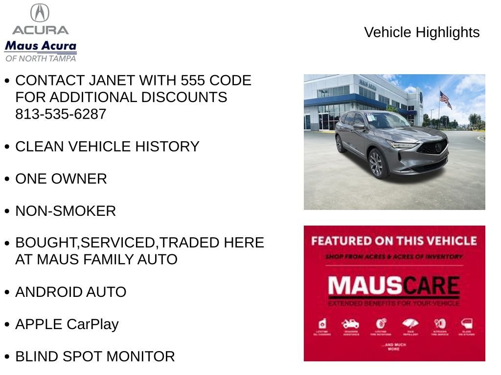 Used 2023 Liquid Carbon Metallic Acura Technology image 8