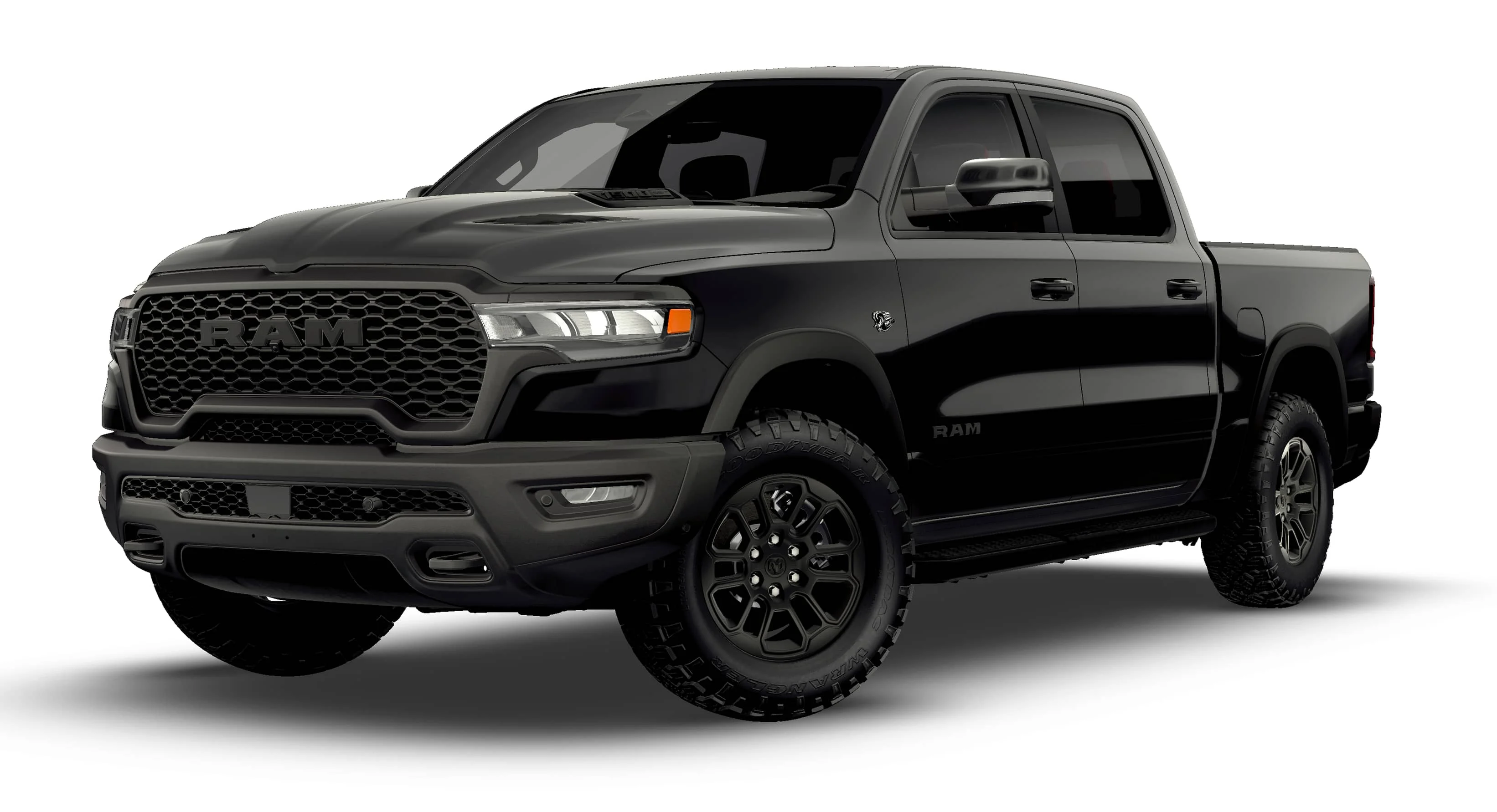 New 2026 Diamond Black Crystal Pearl-Coat Exterior Paint RAM REBEL image 13