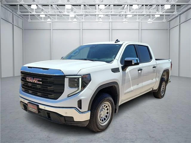 Used 2025 Summit White GMC Pro 4x4 Crew Cab 6.6 ft. box 157 in. WB image 1