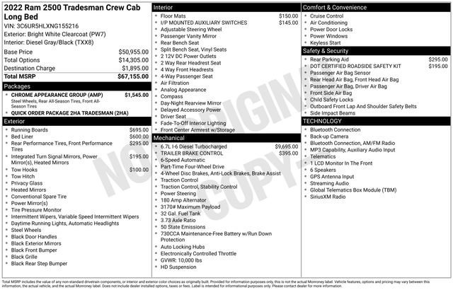 Used 2022 Bright White Clearcoat Ram Tradesman image 25