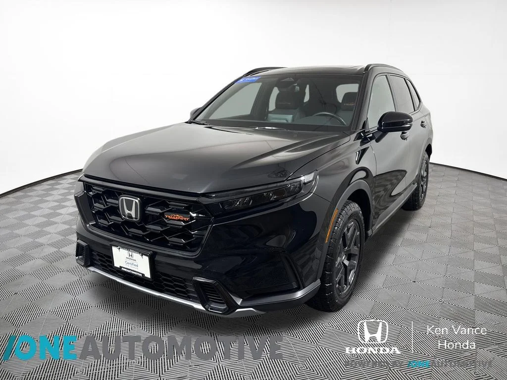 Certified Used 2026 Crystal Black Pearl Honda AWD TrailSport Hybrid image 1