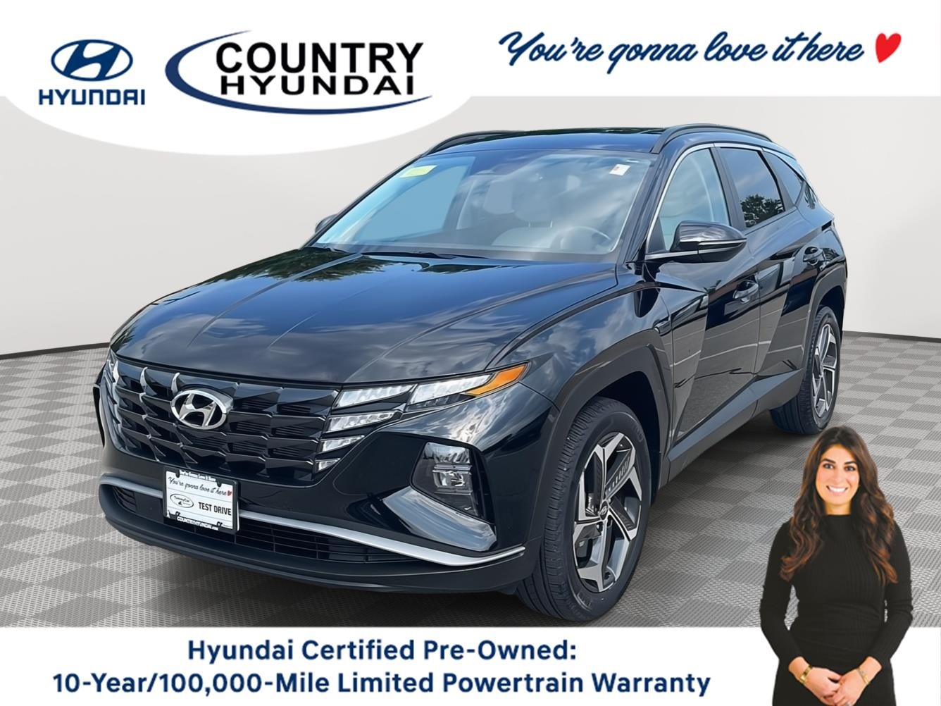 Used 2024 Black Pearl Hyundai SEL image 1