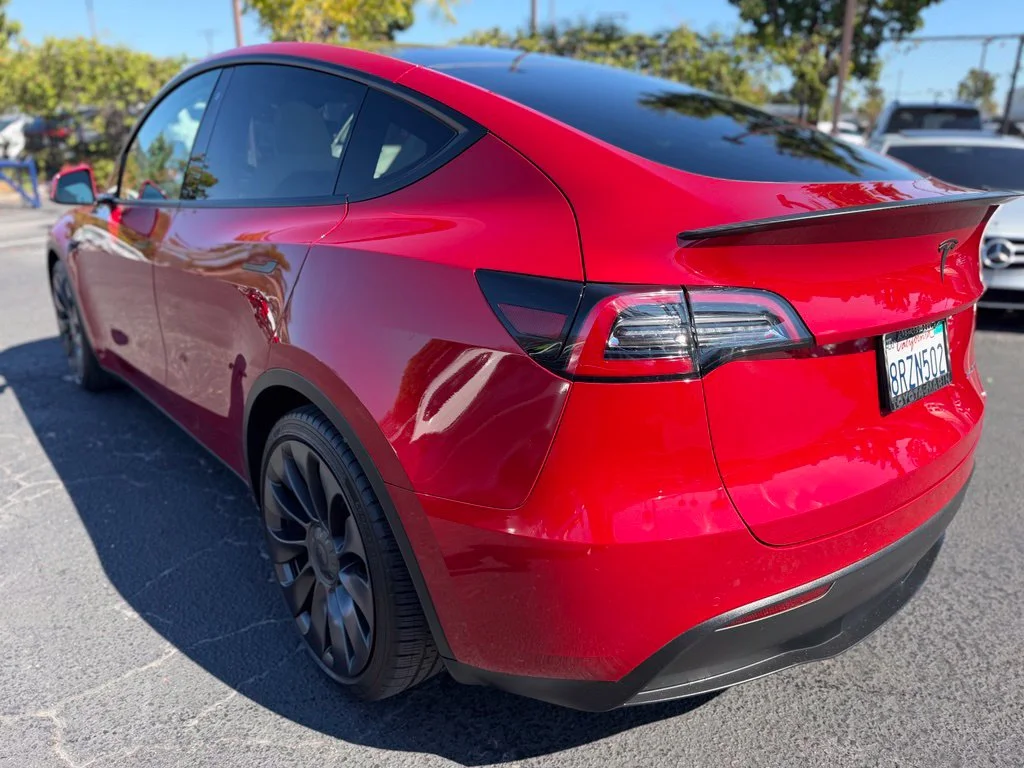 Used 2020 Red Tesla Performance image 3