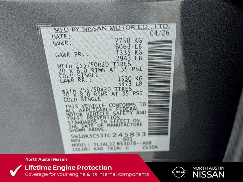 New 2026 Gray Nissan SL image 43