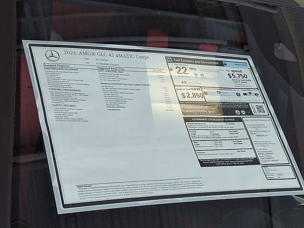 New 2026 MANUFAKTUR Moonlight White Metallic Mercedes-Benz GLC 43 AMG® image 26