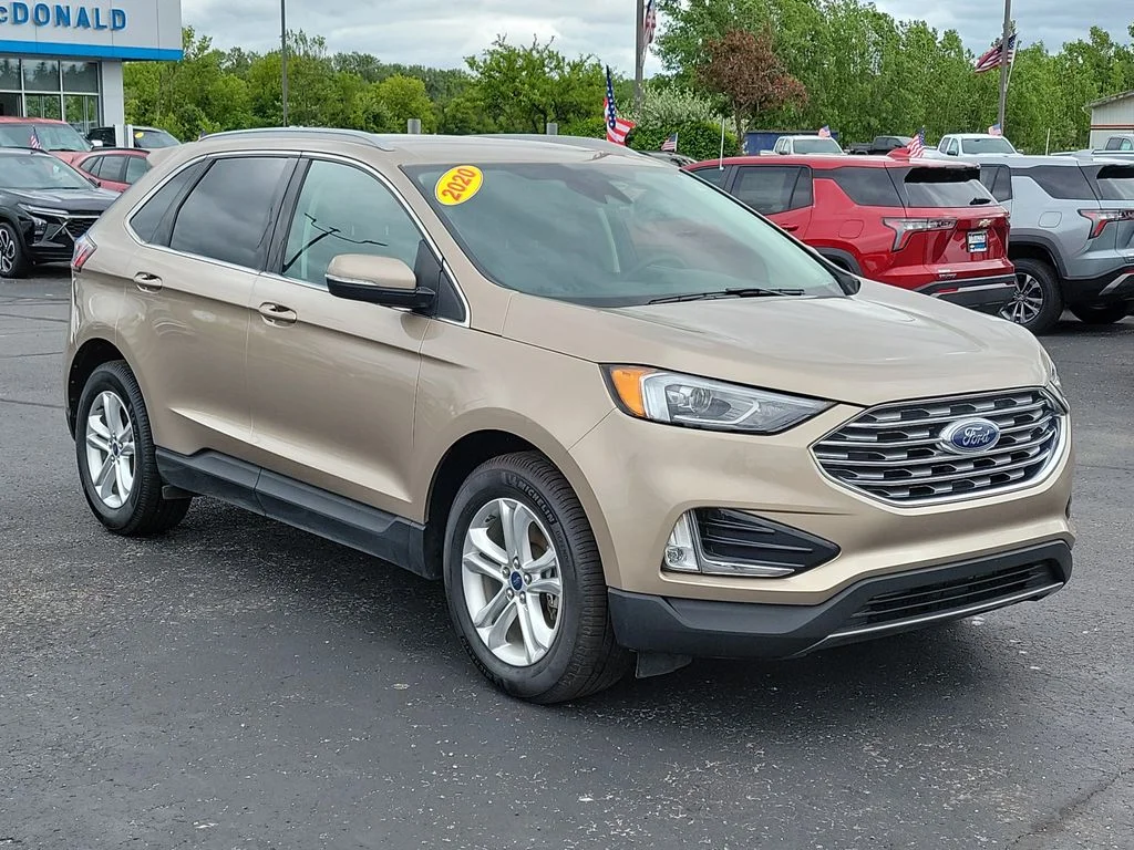 Used 2020 Ford Edge SEL with VIN 2FMPK4J98LBB22620 for sale in Millington, MI