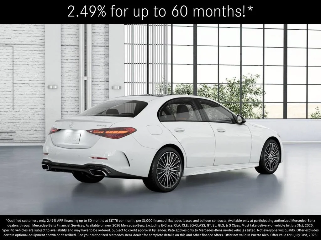 New 2026 Polar White Mercedes-Benz C 300 image 63