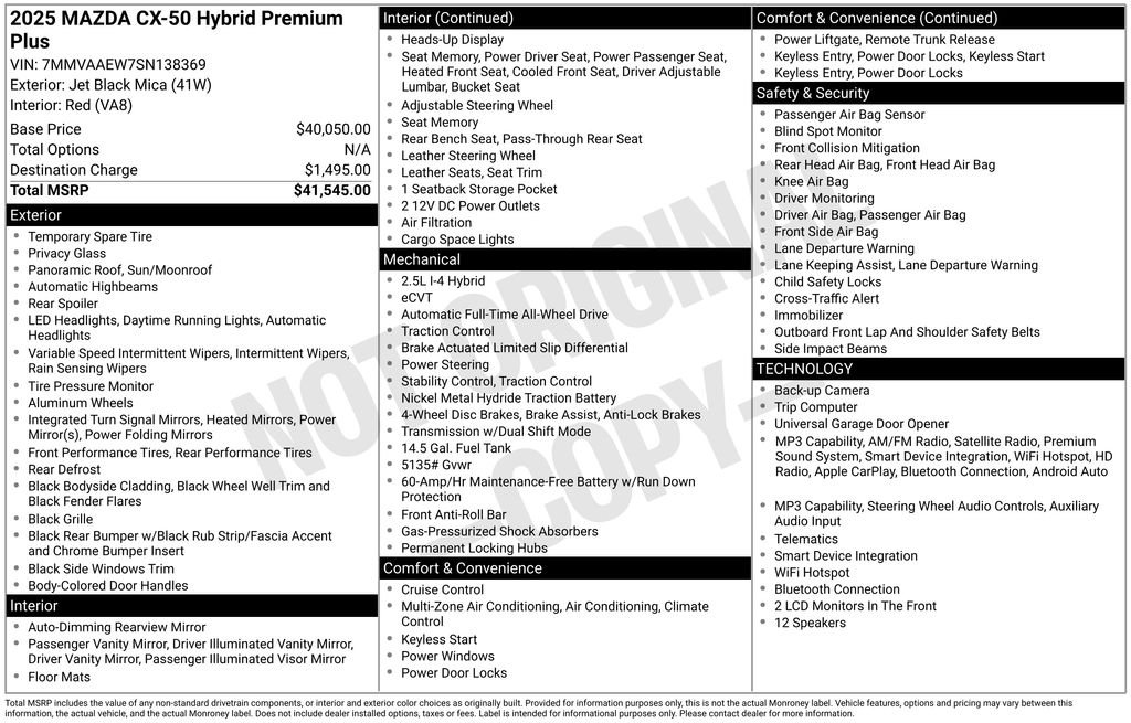 Used 2025 Black Mazda Premium Plus image 6