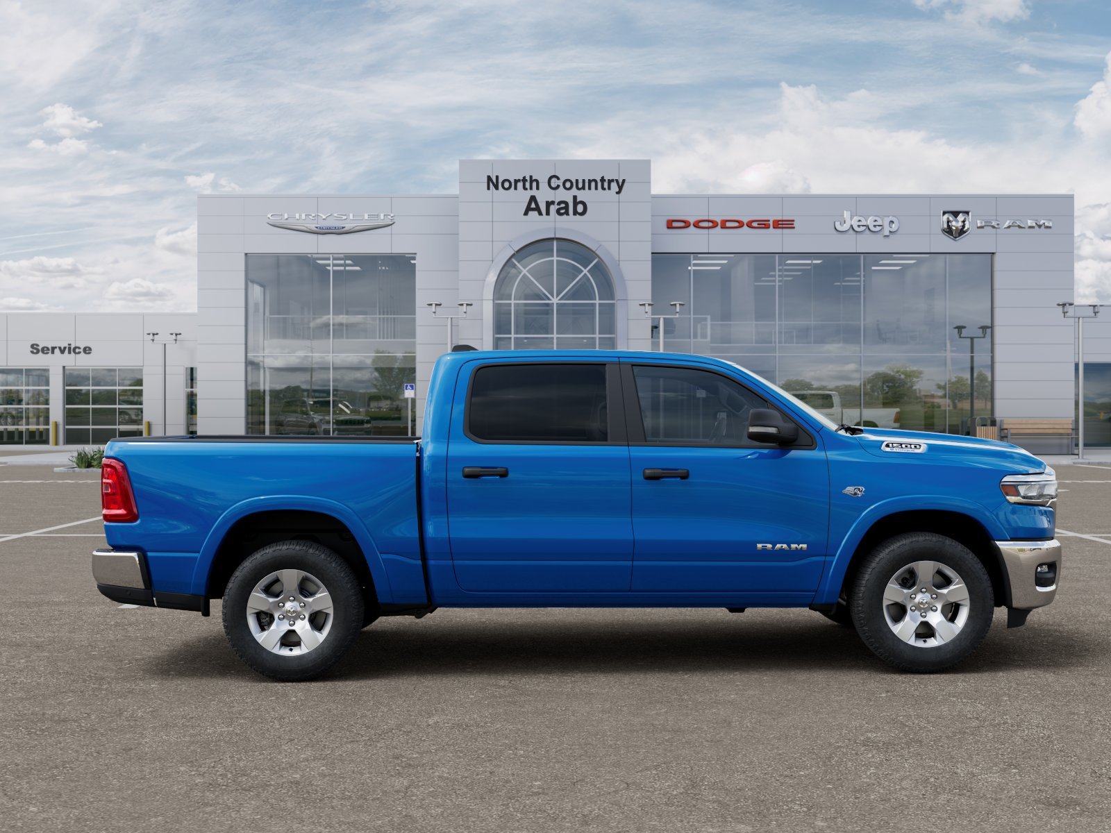 New 2026 Hydro Blue Pearl-Coat Exterior Paint RAM Big Horn/Lone Star image 47